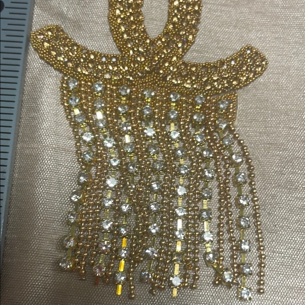 Elegant Gold and Silver iron on patch - Picture 3 of 5